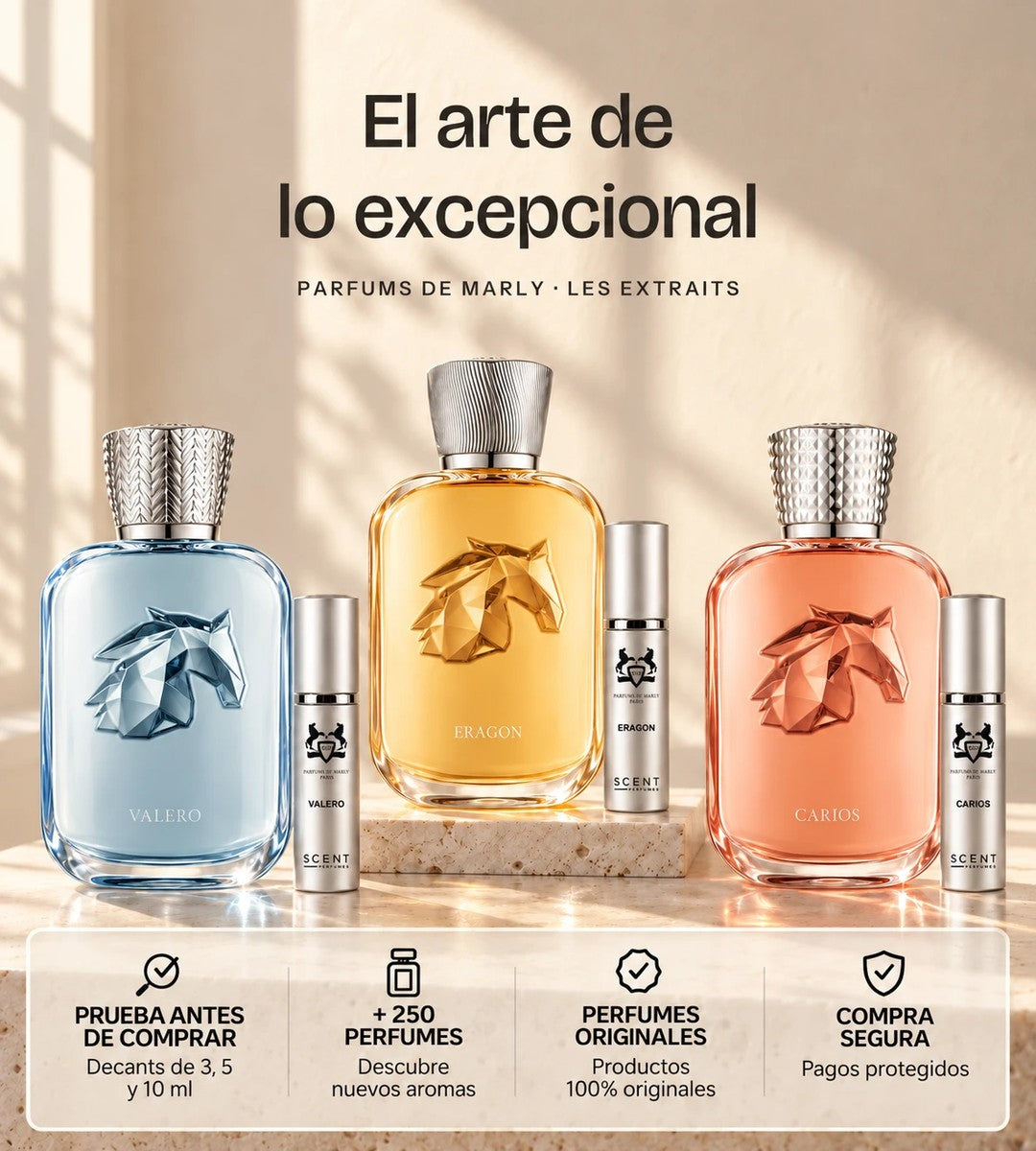 Parfums de Marly Les Extraits: Valero, Eragon y Carios en decant