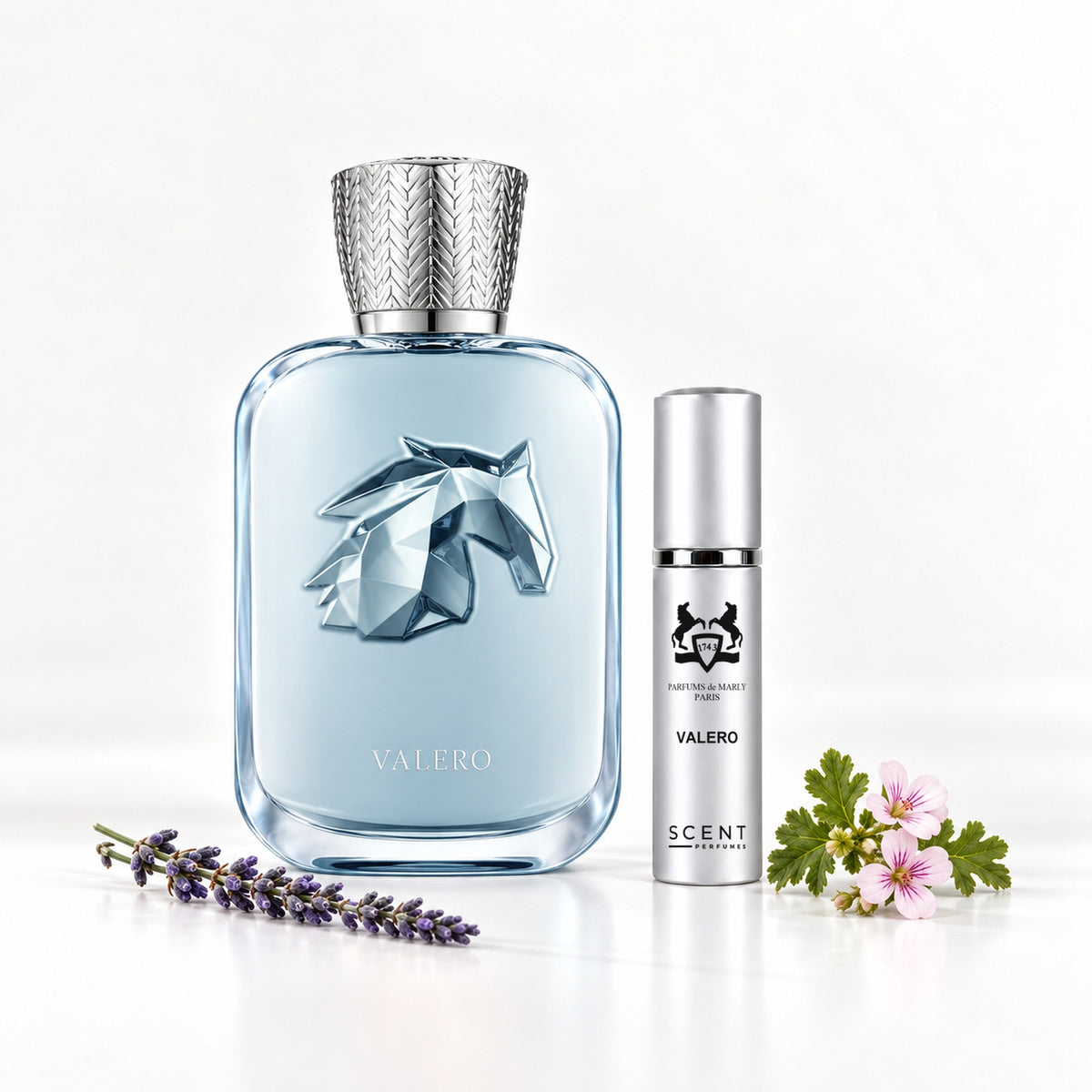 Decant de Valero de Parfums de Marly con sus notas: lavanda y geranio